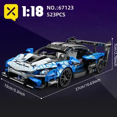 Image de Super Car 1:18 - Kit de Construction Mécanique 523 Pièces