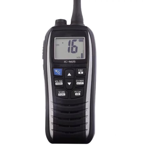 Immagine di Walkie Talkie VHF Marittimo IC M25 Impermeabile IPX7