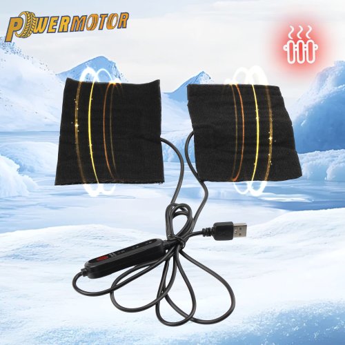 Cubierta de Manillar Calefactable con USB de 12V para Motocicleta, Empuñaduras Térmicas de 3 Niveles, Accesorio Eléctrico para Scooter, ATV y Ciclomotor