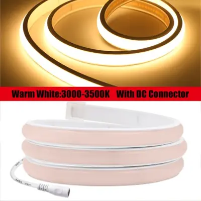 Image de Ruban LED COB Étanche - 320 LEDs/m - 12V/24V - Blanc Chaud, Neutre, Froid