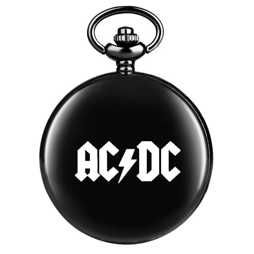 Image de Montre de Poche Vintage Noir - Pendentif Élégant