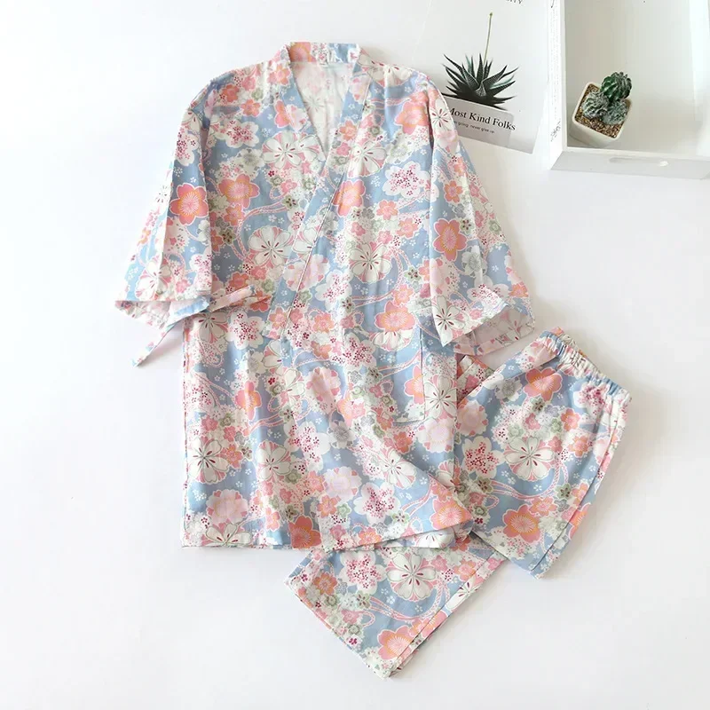 Afbeelding van Stijlvolle Japanse Kimono Pyjama voor Vrouwen