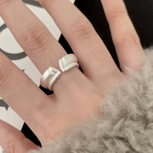 Immagine di Sam Panda Anelli in argento sterling 925 per donna Uomo Gioielleria raffinata Anello a forma di ala ...