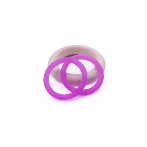 Image de Anneaux de Tétine Silicium Transparent - Lot de 10