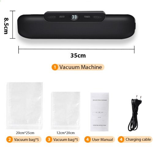 Machine à Emballage Sous Vide Domestique - 10 Sacs Offerts
