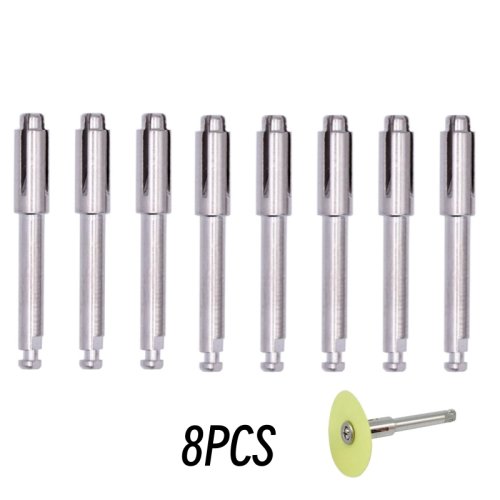 Imagen de Mandril de Disco Flexible Soflex Dental con Discos de Pulido y Varilla de Sujeción, Vástago RA, Herramienta Rotativa para Técnico Dentista, 2.35 mm, Paquete de 8 Unidades