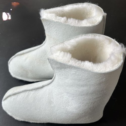 Afbeelding van Warmte & Stijl: Premium Schapenvacht Sokken voor Winter
