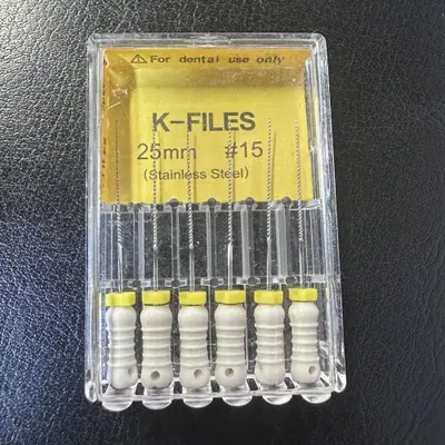 Image de Limes Dentaires Endodontiques 21-25mm - Kit Professionnel 6 Pièces
