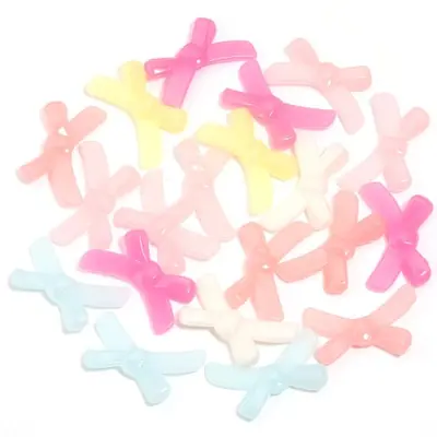 Image de Perles Acryliques à Nœud 34x20mm - Lot de 20 Pièces