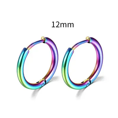 Image de Boucles d'oreilles minimalistes en acier inoxydable