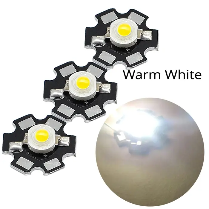 Image de LEDs Haute Puissance 20mm - Blanc, Rouge, Bleu, Vert
