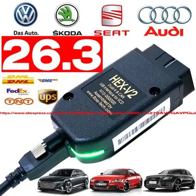Image de Outil de diagnostic VAGCOM V25.3 - Interface Pro pour VW, Audi