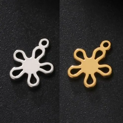 Image de Lot de 5 Breloques en Acier Inoxydable - DIY Bijoux