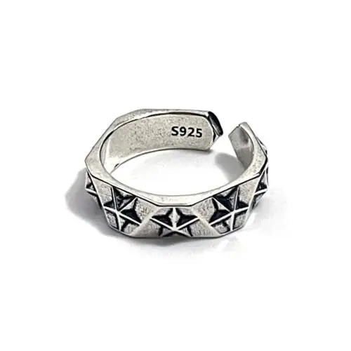 Image de Bague Étoile en Argent Sterling 925 - Bijou de Luxe pour Femme