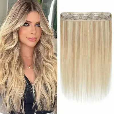Image de Extensions de Cheveux Brésiliens Naturels - Lisses & Faciles à Poser
