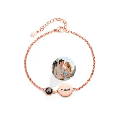 Image de Bracelet Photo Personnalisé Coeur - Cadeau Émouvant