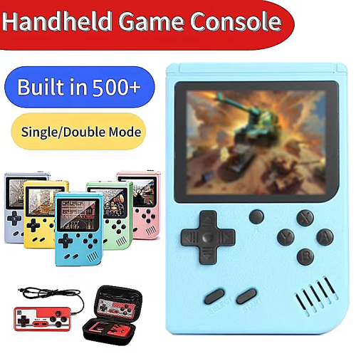 Afbeelding van Draagbare Retro Mini 8-Bit Handheld Game Console met 400 Ingebouwde Spellen - Vintage Gaming Plezier voor Onderweg