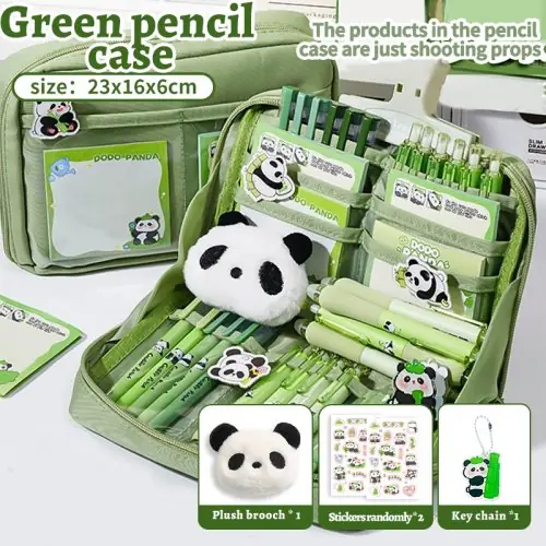 Image de Trousse Panda 12 Couches - Grand Capacité + Accessoires