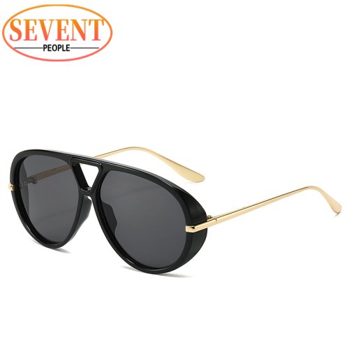 Image de Lunettes de Soleil Pilote Punk Ovales - Style Vintage Luxe