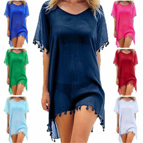 Image of Elegant Lace Hollow Crochet Beach Cover Up Tunic for Women – Stylish Summer Swimwear & Beach Dress with Breathable Design