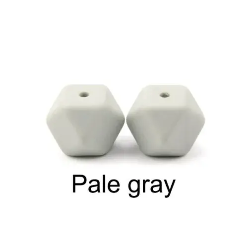 Image de Perles de Dentition Silicone Hexagonales - 20 Pièces