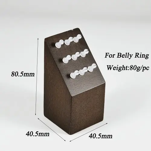 Image de Présentoir en Bois pour Bijoux de Perçage