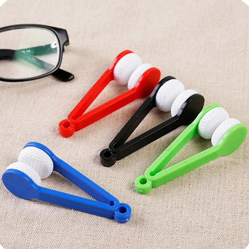 Image de Nettoyeur de Lunettes Portable - Mini Brosse + Microfibre