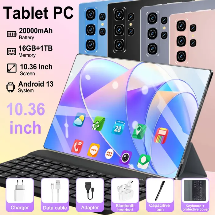 Image de Tablette Android 5G 10.36" 16Go RAM 1To ROM