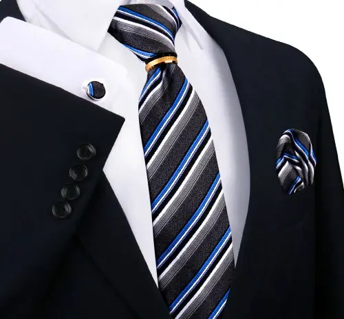 Image de Ensemble de Cravate Luxe Homme - Accessoires Élégants pour Mariage & Affaires