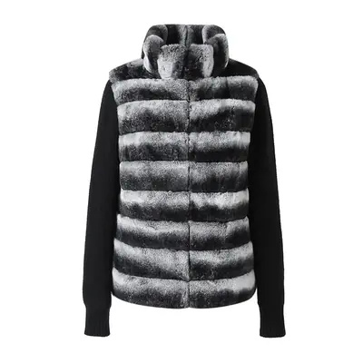 Image de Veste Fausse Fourrure Patchwork Femme - Style Streetwear Automne-Hiver 2025