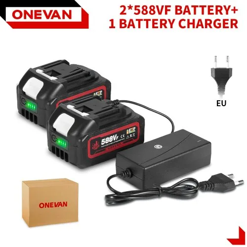 2 Akkus EU-Stecker