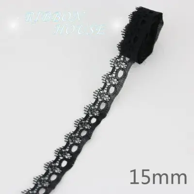 Image de Ruban Dentelle Noire - 10 Yards pour Décoration & Emballage