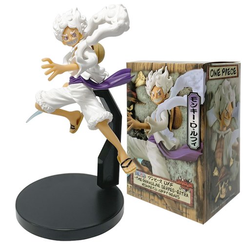 Afbeelding van 18 cm Nika Monkey D. Luffy Actiefiguur – PVC Collectible Speelgoed Figuur met Detailrijke Ontwerp en Standaard, Ideaal als Cadeau voor Fans van One Piece