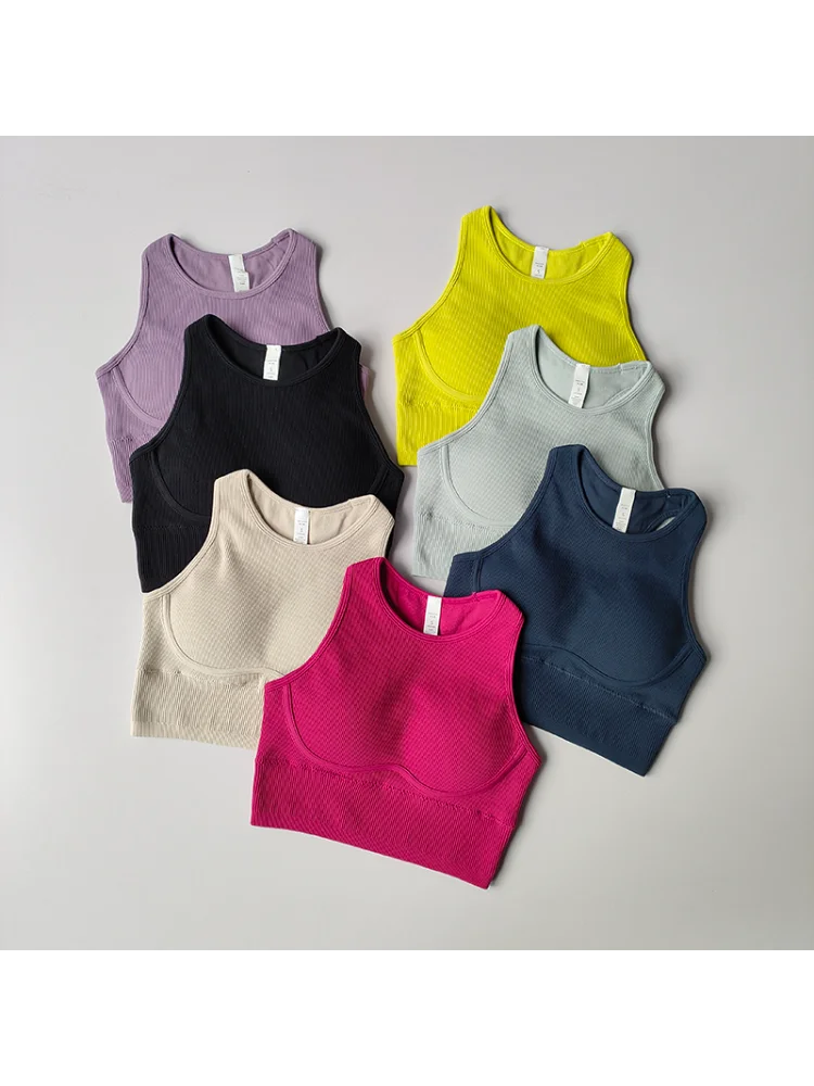 Imagen de Chaleco Deportivo para Correr y Fitness para Mujer con Sujeción de Yoga Ajustada, Resistente a Golpes y Hilo de Alta Resistencia