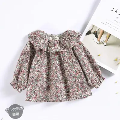 Image de Chemise à Volants pour Bébé Fille - Coton Dentelle