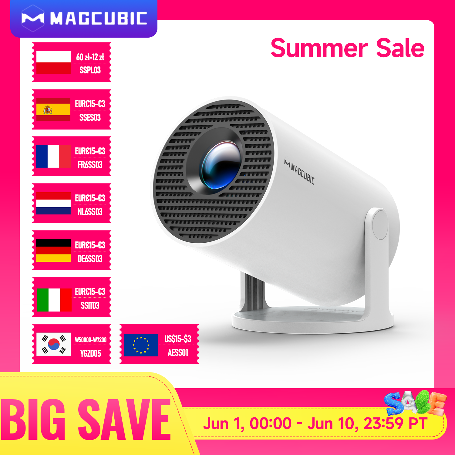 Image of 8K Android Projector HY300 Pro WiFi6 290ANSI Portable Cinema