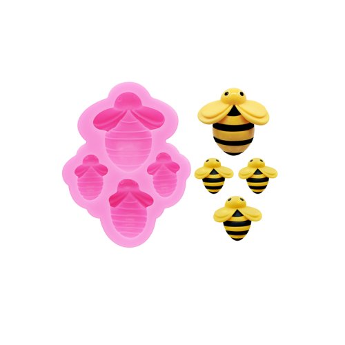 Immagine di GJ-75 Cartoon Mini Bee Scarpe e Abbigliamento Accessori decorativi Stampo antigoccia Biscotti al cioccolato Torta Dessert Stampi decorativi