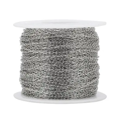Image de Chaîne de Perles Dorées - 2m - Pour Bijoux DIY