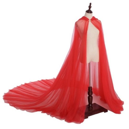 Afbeelding van Middeleeuwse Sjaal voor Mannen en Vrouwen – Gotische Cape met Capuchon voor Halloween, Cosplay, Wicca, Bruiloft en Rollenspel