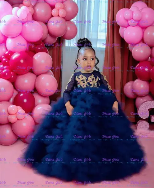 Image de Robe Princesse à Fleurs pour Filles - Élégante & Scintillante