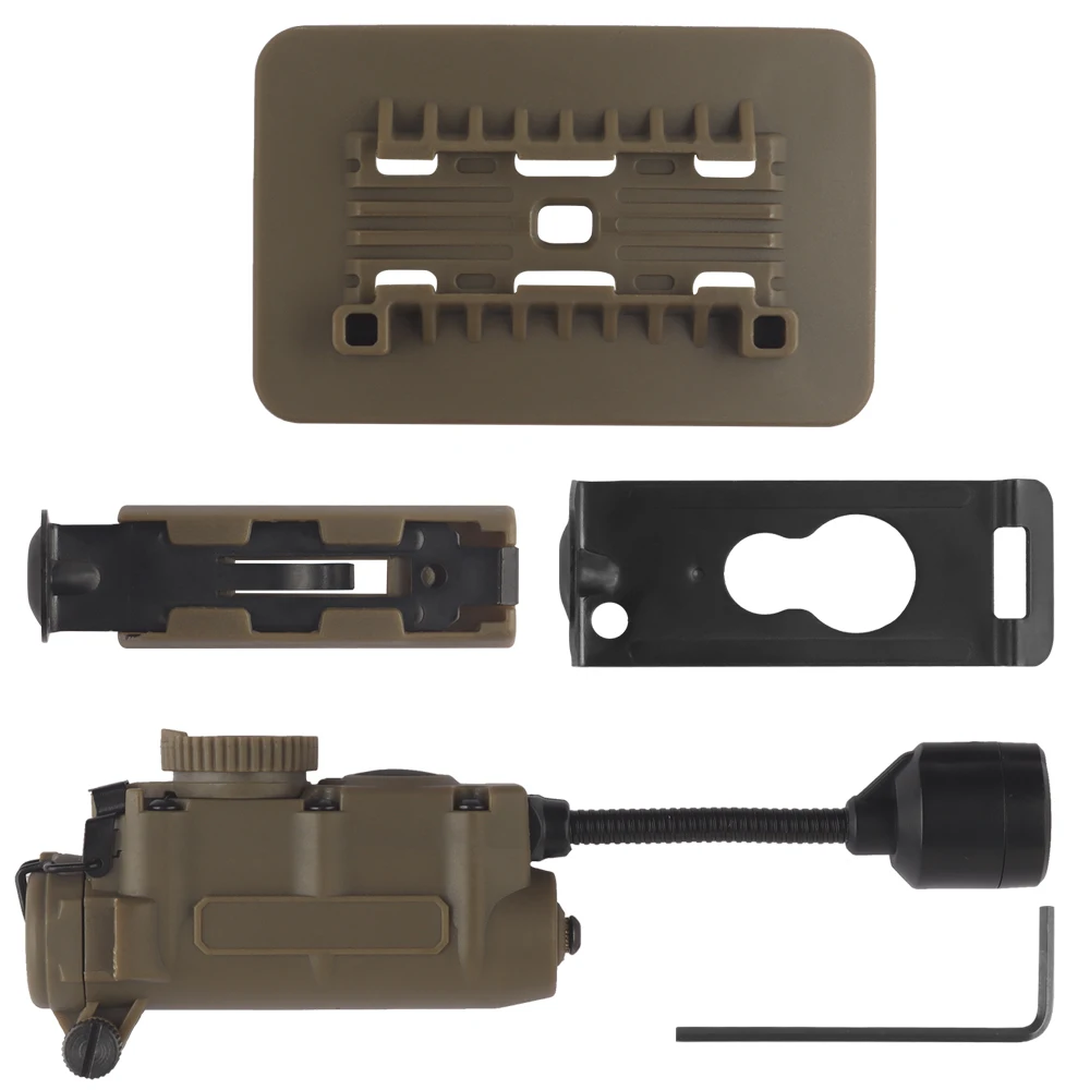 Image of Tactical Sidewinder Helmet Lamp with Multi-Color Strobe Light – Red, Green, Blue, White & IR LED Headlamp for Hunting, Fishing, and Outdoor Survival