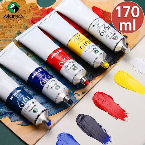 Immagine di Colori ad Olio Professionali da 170 ml - Set Completo di Pigmenti per Pittura su Tela, Tubi Premium per Artisti Principianti e Adulti