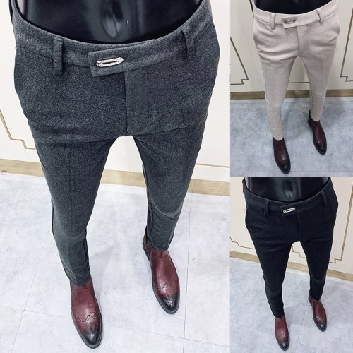 Imagen de Pantalones de Lana para Hombre - Estilo Formal y Cálido