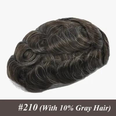 Image de Perruque Homme Naturelle - Cheveux Réels & Respirante