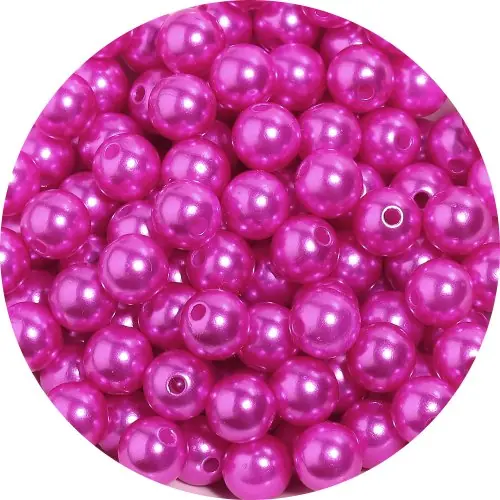 Image de Perles Acrylique Rondes avec Trou - 5000 Pièces