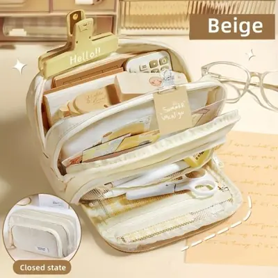 Trousse Multicouche Grande Capacité - Organisez Tout en Style