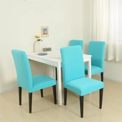 Image de Housses de Chaise Élastiques - Couleur Unie & Extensibles