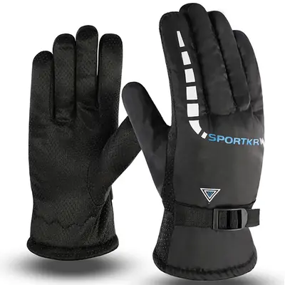 Image de Gants d'hiver imperméables et chauds pour vélo, moto et ski