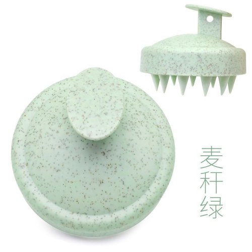 Immagine di Spazzola massaggiante in silicone per cuoio capelluto e corpo – Pettine per doccia con effetto rilassante e stimolante per una cura completa dei capelli e della pelle