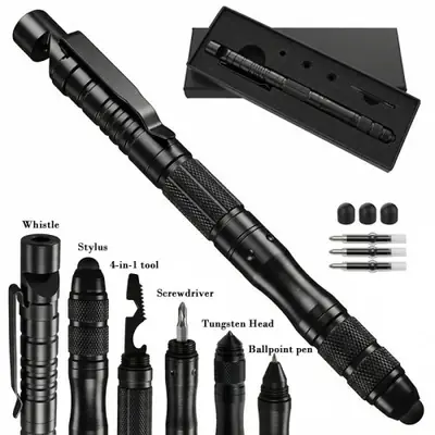 Image de Stylo Tactique Multifonction - Outil EDC Portable